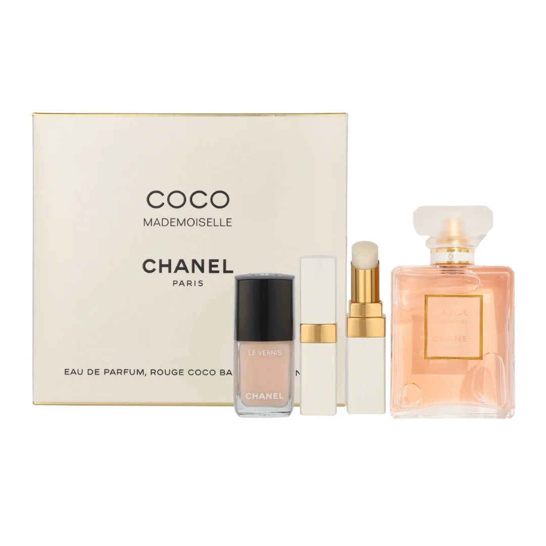Chanel Coco Mademoiselle EDP 50ml + Lipstick + Nail Polish 3PC Set GiftPack
