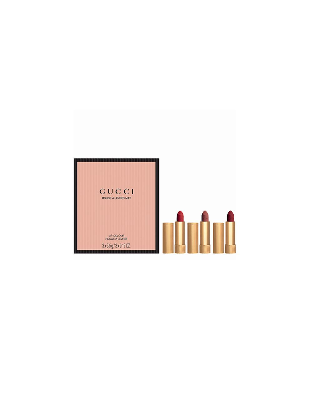 Gucci Matte Set cont.: Goldie Red 25 3.5 g + They Met in Argentina 208 3.5 g + Janie Scarlet 509 3.5 g N° 25, 2 1PC