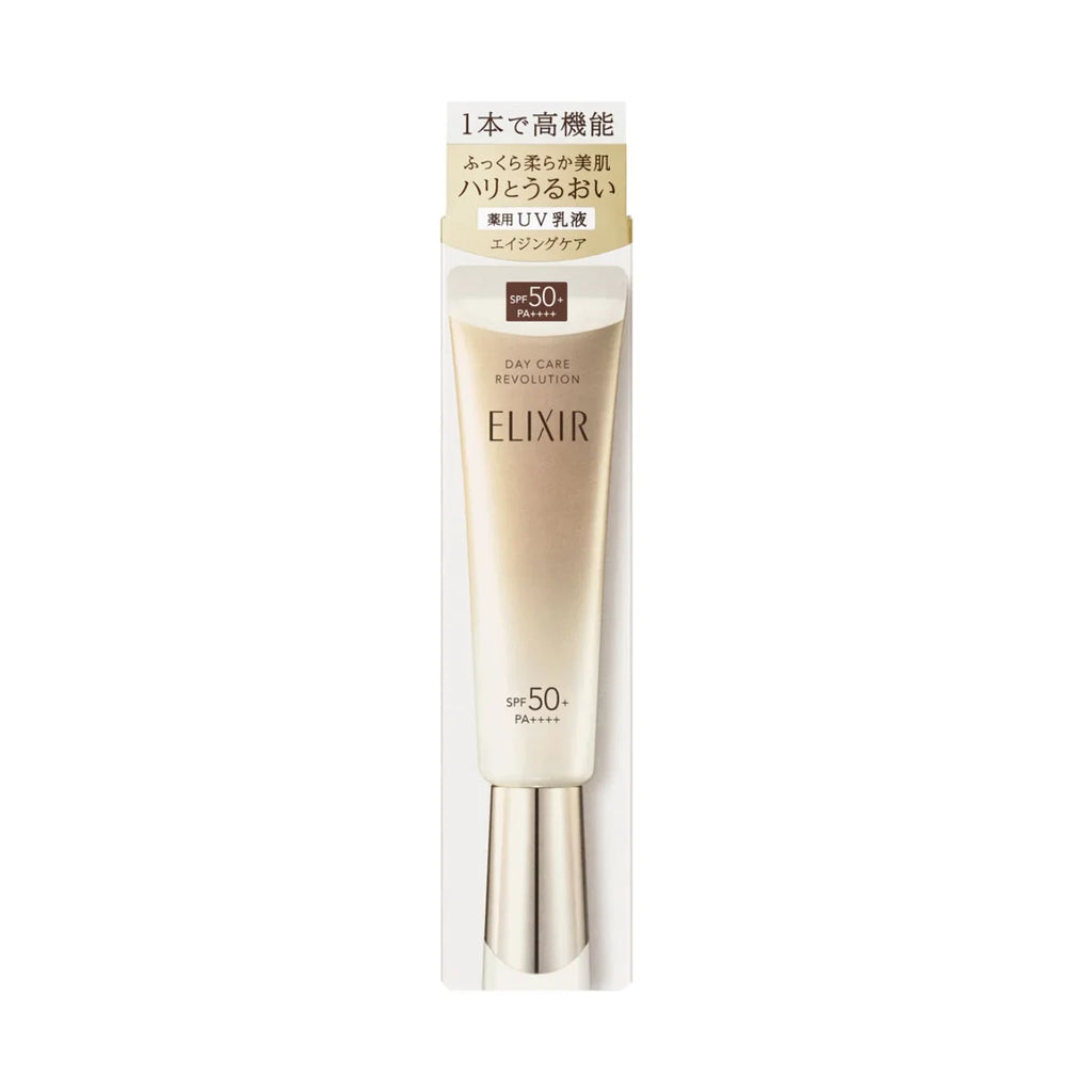 Shiseido Elixir Day Care Revolution Sunscreen SPF 50+ PA++++ Gold