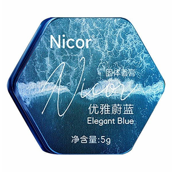 Nicor Luxurious Solid Balm Perfume Elegant Blue 5g