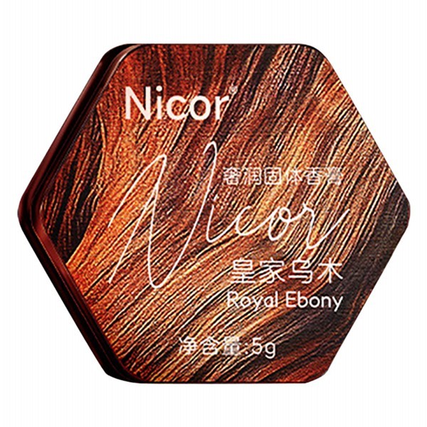 Nicor Luxurious Solid Balm Perfume Royal Ebony 5g
